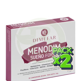 Pack 2x Menodim Sueño Forte 30 Comprimidos Dimefar