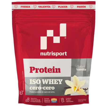 Iso Whey Cero-Cero Sapore Vaniglia 1500G Nutrisport