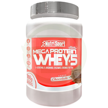 Mega Protein 5 Whey 900Gr. Cioccolato Nutrisport