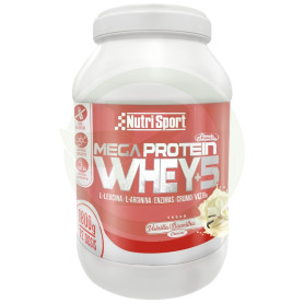 Mega Protein Whey +5 Sapore Vaniglia 1800G Nutrisport
