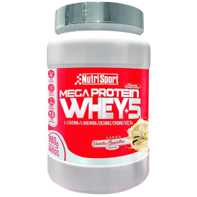 Mega Protein Whey +5 Sapore Vaniglia 900G Nutrisport