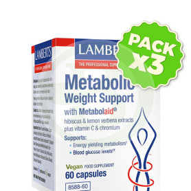 Pack 3x Metabolic Weight Support 60 Cápsulas Lamberts