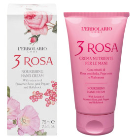 3 Rosas Crema Mani Nutriente 75Ml L`Erbolario