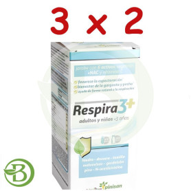 Pack 3x2 Respira 3+ Jarabe 150Ml Pinisan