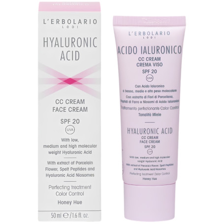 Acido Ialuronico Cc Crema Tonalità Miele Spf20 50Ml L´Erbolario