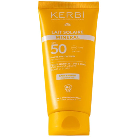Latte Solare Minerale SPF50 senza Profumo 100Ml Kerbi