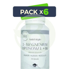 Pack 6x Magnesium 2 Liposomal + B6 90 Capsule Espadiet
