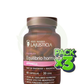 Pack 3x Equilibrio Hormonal 60 Cápsulas Ana María Lajusticia