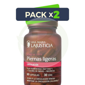 Pack 2x Piernas Ligeras 60 Cápsulas Ana María Lajusticia