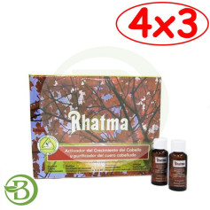 Pack 4x3 Lozione Attivante Crescita 30Ml. Rhatma