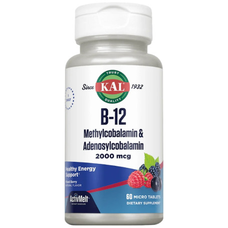 B12 Methylcobalamin & Adenosylcobalamin 60 Microcompresse Kal