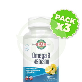 Pack 3x Omega 3 450/300 120 Perlas Kal