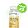 Pack 3x Liposomal Vitamin C 500Mg 30 Cápsulas Vegetales Solaray