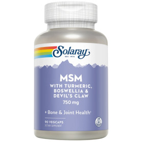 Msm con Curcuma, Boswellia e Artiglio del Diavolo 90 Capsule Solaray