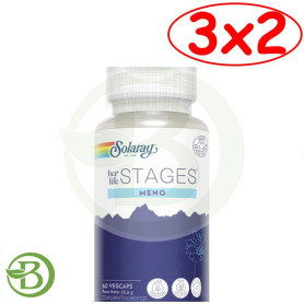 Pack 3x2 Meno Stages 60 Cápsulas Vegetales Solaray