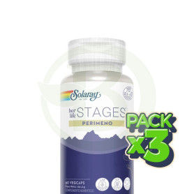 Pack 3x Perimeno Stages 60 Cápsulas Vegetales Solaray