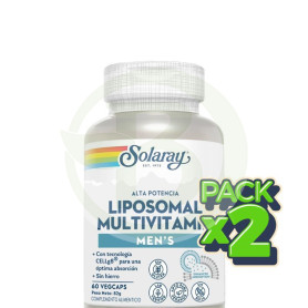 Pack 2x Multivitamínico Liposomal para Hombres 60 Cápsulas Solaray
