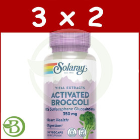 Pack 3x2 Extracto De Semilla De Brócoli Activado 30 Cápsulas Solaray