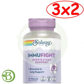 Pack 3x2 Immunfight Respiratory Support 90 Cápsulas Vegetales Solaray