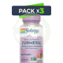 Pack 3x Cúrcuma con Bromelaína y Boswellia 60 Cápsulas Vegetales Solaray