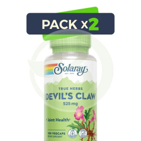 Pack 2x Raíz De Harpagofito 525Mg 100 Cápsulas Vegetales Solaray