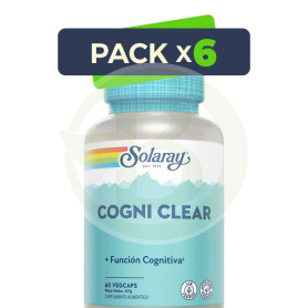 Pack 6x Cogni Clear 60 Cápsulas Vegetales Solaray