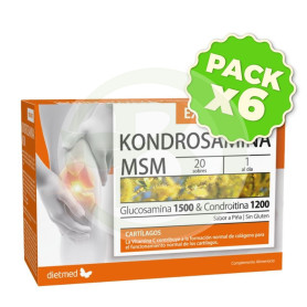 Pack 6x Kondrosamina Extra Forte 20 Sobres Dietmed