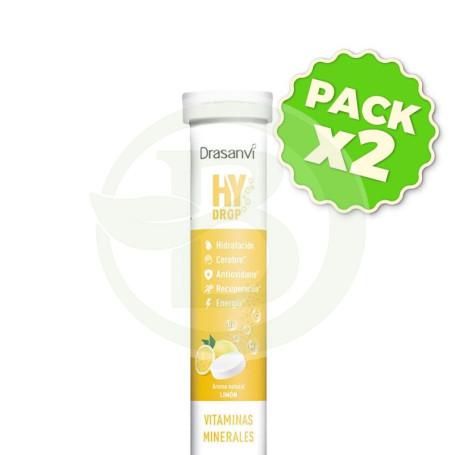 Pack 2x Hydrop Electrolitos Efervescentes Limón 18 Comprimidos Drasanvi