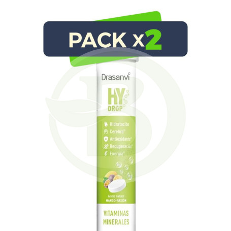 Pack 2x Hydrop Electrolitos Efervescentes Mango 18 Comprimidos Drasanvi