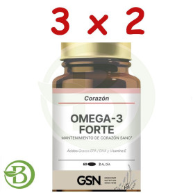 Pack 3x2 Omega 3 Forte 60 perlas G.S.N.