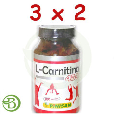 Pack 3x2 L-Carnitina 100 Capsule Pinisan