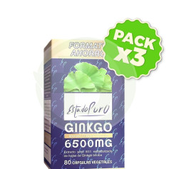 Pack 3x Gingko allo stato puro 6.500 Mg 80 capsule allo stato puro - Tongil