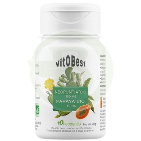 Neopuntia Bio + Papaya Bio 45 Cápsulas Vegetales Vit.o.best