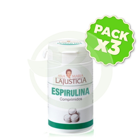 Pack 3x Espirulina 160 Comprimidos Ana Mª Lajusticia