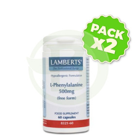 Pack 2x L-Fenilalanina 500Mg. Lamberts