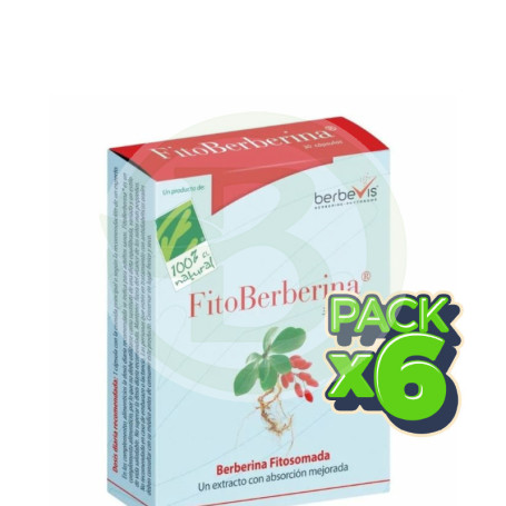 Pack 6x Fitoberberina® 30 Cápsulas Cienporcien Natural
