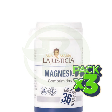 Pack 3x Cloruro De Magnesio 147 Comprimidos Ana Mª Lajusticia