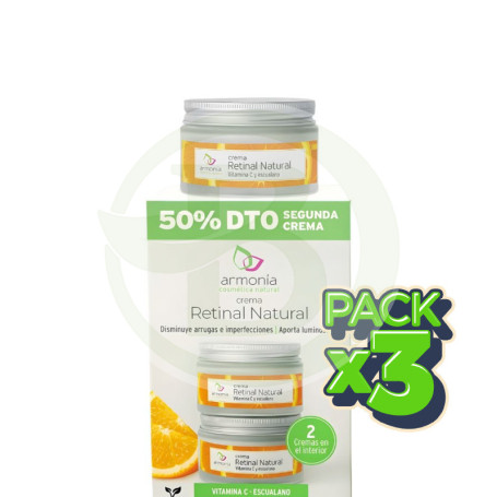 Pack 3x Pack Crema Retinal 2ª Unidad 50% 2X50ml Armonia