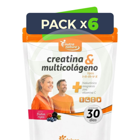 Pack 6x Creatina y Multicolágeno 270Gr Pinisan