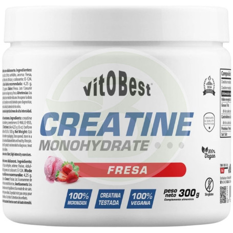 Creatine Monohydrate Sabor Fresa 300G Vit.o.best