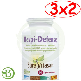 Pack 3x2 Respi-Defense 90 Cápsulas Sura Vitasan