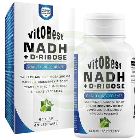 Nadh + D-Ribose 60 Cápsulas Vegetales Vit.o.best