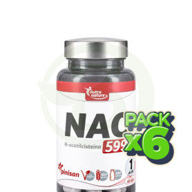 Pack 6x Nac (N-Acetilcisteína) 60 Cápsulas Pinisan