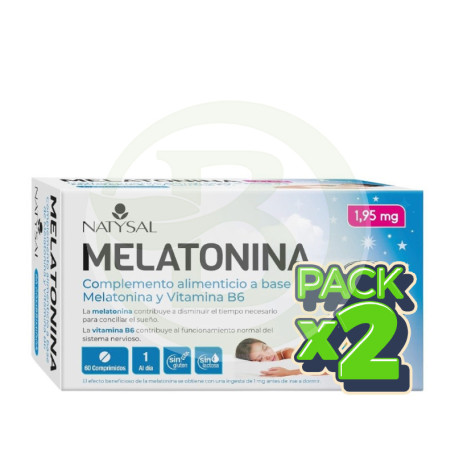Pack 2x Melatonina Complex 60 Comprimidos Natysal