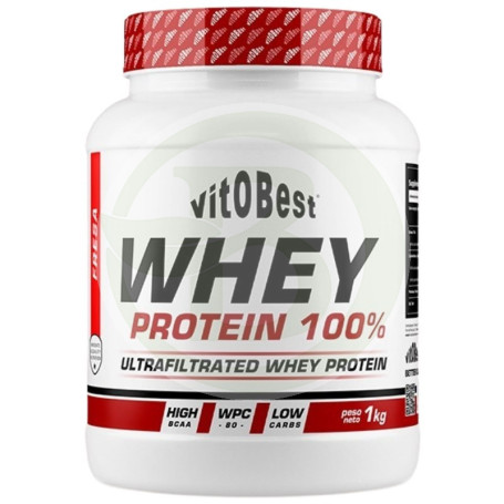 Whey Protein 100% Sabor Fresa 1Kg Vit.o.best