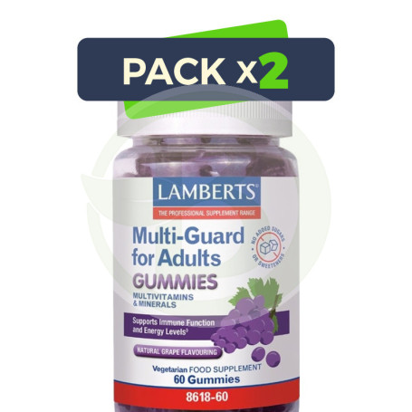 Pack 2x Multi Guard Adultos 60 Gummies Lamberts