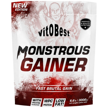 Monster Gainer 2200 3Kg. Vainilla Vit o Best