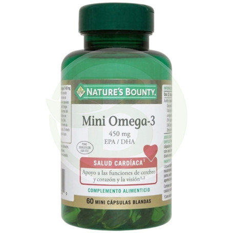 Mini Omega 3 450Mg Epa/Dha 60 Perlas Natures Bounty