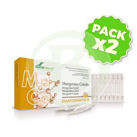 Pack 2x Diatonato 3 (Mn-Co) 28 Viales Soria Natural